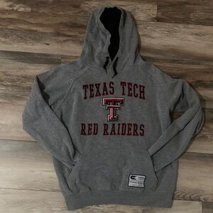 Colosseum Athletics Texas Tech Red Raiders Men’s Med Gray Hoodie Sweatshirt